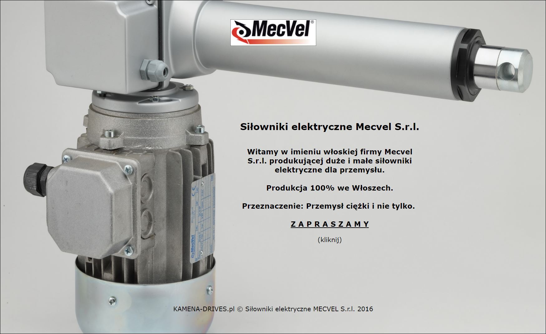 Siłowniki elektryczne MECVEL